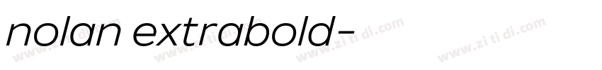 nolan extrabold字体转换